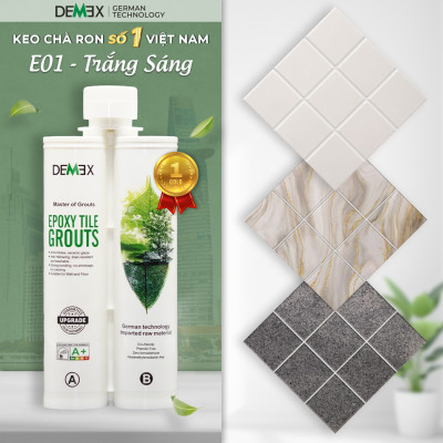 Combo 1 Bộ Dụng Cụ Thi Công, 1 Keo Chà Ron DEMEX 2 Thành Phần