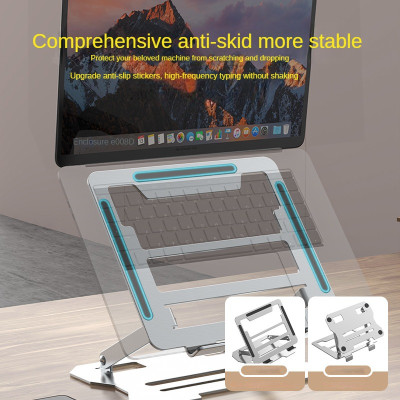 Giá Đỡ kim loại cho laptop máy tính bảng hỗ trợ tản nhiệt và điều chỉnh độ cao góc máy hàng nhập khẩu