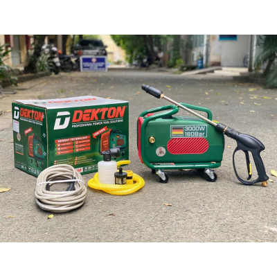 Máy Rửa Xe Chỉnh Áp 3000 W Dekton DK-CWR3000F, Công Suất 3000W - Có Chỉnh Áp - Dây dài 12m-Bảo Hành chính hãƞg.
