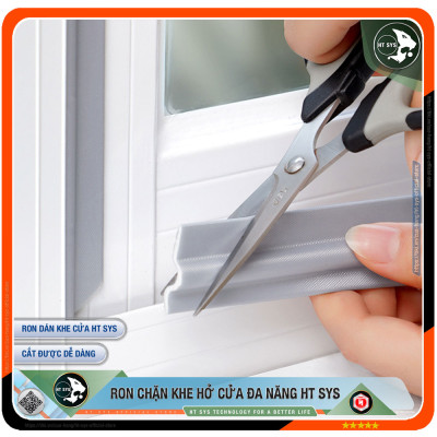 Ron Chặn Khe Cửa HT SYS - Chất Liệu PU Và PE Cải Tiến - Ron Chặn Khe Cửa, Chân Cửa, Khung Cửa - Ngăn Gió Lùa, Cách Âm, Chống Bụi, Ngăn Côn Trùng, Chống Thoát Khí Điều Hòa, Chống Va Đập Cửa - Hàng Chính Hãng