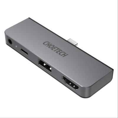 Hub Chuyển Đổi Type C to HDMI 4K 60Hz, Type C PD 60W, USB 2.0, AUX 3.5mm (4 In 1) CHOETECH HUB-M13 - Hàng Chính Hãng