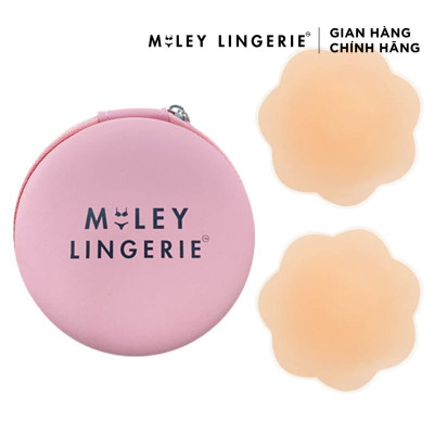 Cặp Miếng Dán Ngực Silicon Hình Cánh Hoa và Matte Tàng Hình Cho Phái Nữ, Miếng Dán Miley Lingerie