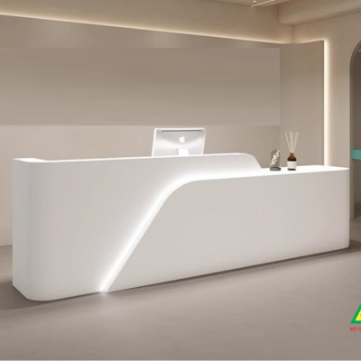 Bàn thu ngân, bàn lễ tân, bàn tính tiền bằng gỗ MDF QTT512- NỘI THẤT LẮP RÁP VIENDONGADV