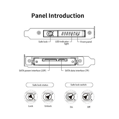 
Khoá đĩa cứng OImaster 2.5 inch PCI loại 2.5 SSD SATA