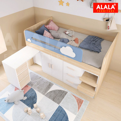Giường tầng thấp ALALA163 đa năng/ Miễn phí vận chuyển và lắp đặt/ Đổi trả 30 ngày/ Sản phẩm được bảo hành 5 năm từ thương hiệu ALALA/ Chịu lực 700kg