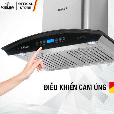 Máy hút mùi gắn tường Kieler KL-T701 điều khiển cảm ứng, chế độ delay tự tắt - Hàng Chính Hãng Miễn Phí Vận Chuyển Và Lắp Đặt