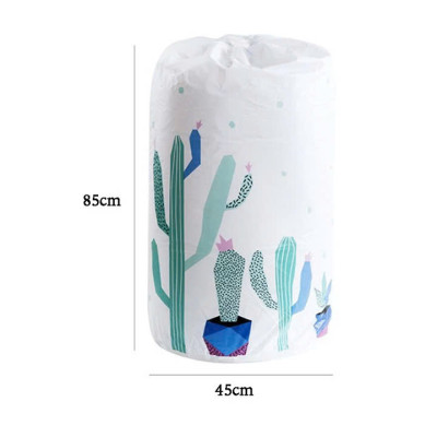 Túi Bạt Đựng Quần Áo Chăn Mền Chống Thấm Nước Sọt Đựng Đồ Gấp Gọn Đa Năng Cỡ Đại 60x45x20cm - Siêu To - Giao Mầu Ngẫu Nhiên