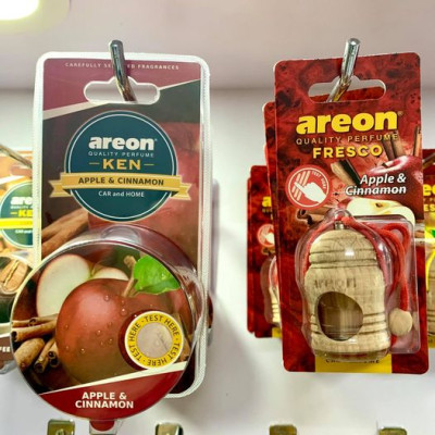 Sáp thơm Areon hương Táo & Quế – Thanh mát, Dịu nhẹ - Bậc thầy Say xe - Areon Ken Apple & Cinnamon (Dịu nhẹ)