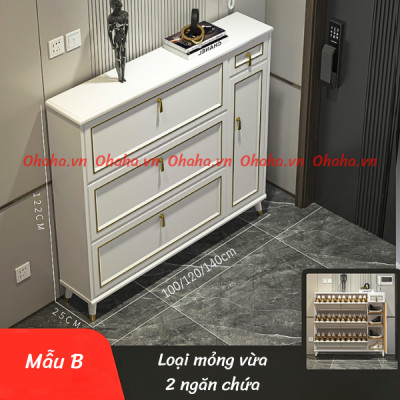 Tủ giày thông minh siêu mỏng cao cấp Ohaha - TGCC021
