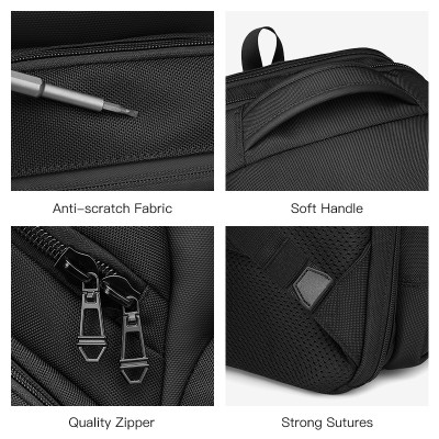 Ba lô thời trang OZUKO Nam Máy tính xách tay đa chức năng Chống nước Du lịch ngoài trời Ba lô kinh doanh