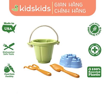 Bộ Đồ Chơi Cát Green Toys Cho Bé Từ 18 Tháng - Xanh Lá