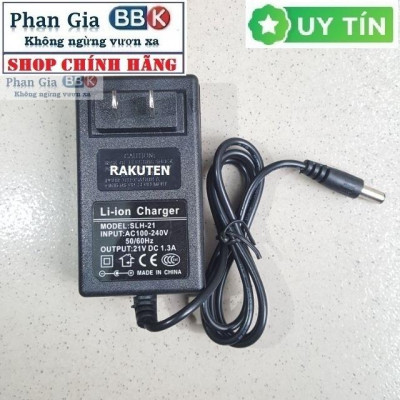 Sạc adapter pin 21v có đèn báo đầy tự ngắt sạc pin máy khoan bắn vít cầm tay chân adapter pin makita