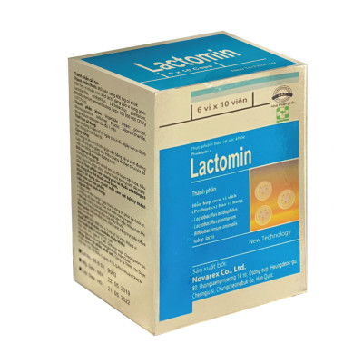 Men vi sinh LACTOMIN (viên nang) bổ sung 3 loại lợi khuẩn có ích được bao vi nang, hỗ trợ giảm tiêu chảy, táo bón, phân sống, cân bằng hệ vi sinh đường ruột.