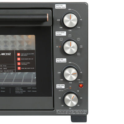 Lò nướng Toshiba TL-MC35Z - Dung tích 35L - Công suất 1500W. Hàng chính hãng, bảo hành 12 tháng, chất lượng Nhật Bản