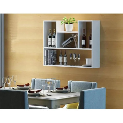 Kệ Giá Sách Treo Tường Sáng Tạo Với Kết Cấu Giấu Chân Chắc Chắn Tundo CTKT182 KT 62cm x 90cm x 15cm