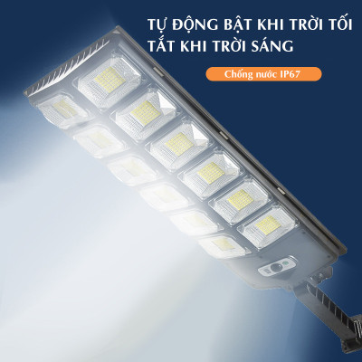 Đèn năng lượng mặt trời cảm biến di chuyển 200w,300w,400w - An Toàn, tiết kiệm điện, lớp IP chống nước, bụi - D1378