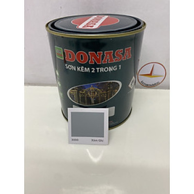 Sơn Sắt Kẽm Donasa 2 trong 1 màu DAF 3000 Xám ghi _3L