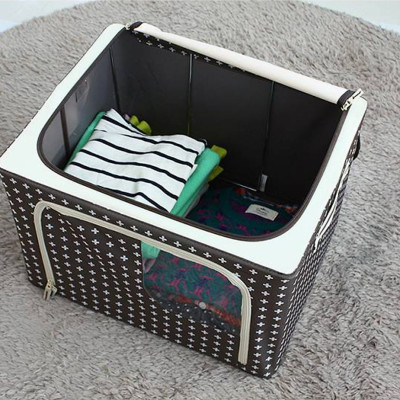 Tủ Vải Đựng Đồ Khung Thép Chịu Lực, Túi Đựng Chăn Màn Quần Áo Tiện Lợi - Giao Màu Ngẫu Nhiên- Hàng Chính Hãng MINIIN