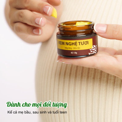 Combo dưỡng trắng da toàn diện cho mẹ sau sinh Wonmom (1 kem sữa nghệ toàn thân+1 kem nghệ tươi)