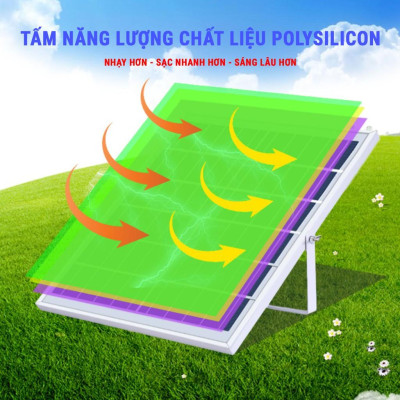 Đèn led pha năng lượng mặt trời 300w IP67 có remote tấm pin rời dây dài 5m 