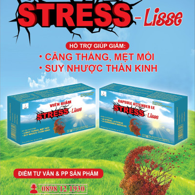 Lisse￼ viên giảm stress - Hộp 20v nang - Giúp lưu thông khí huyết, dưỡng tâm an thần, cải thiện trí nhớ.