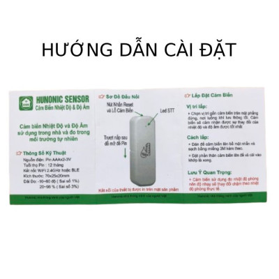 Cảm Biến Nhiệt Độ Và Độ Ẩm Wifi Hunonic - Giải Pháp Thông Minh Và Tiện Lợi Cho Môi Trường Sống Của Bạn