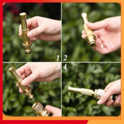 Bộ dây vòi xịt nước rửa xe, tưới cây . tăng áp 3 lần, loại 7m, 10m 206587 cút sập, nối PE 
