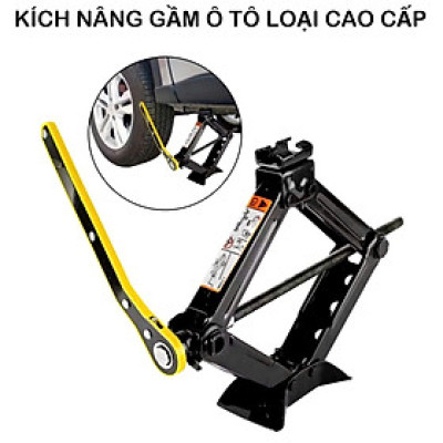 Kích Nâng Gầm Xe Con, Ô Tô , Xe Máy 2 Tấn Kèm Cờ Lê Nhỏ Gọn, Dễ Dàng Thay Thế Lốp Xe Khẩn Cấp Loại Dày
