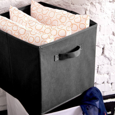 Bộ 2 Hộp Vải Đựng Đồ Đa Năng TD4 Gấp Gọn Cao Cấp, Túi Vải Thụy Điển Kích Thước 28x28x28cm Sang Trọng Không Nắp miDoctor