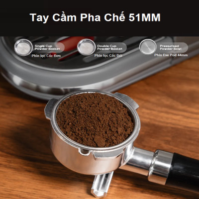 Máy Pha Cà Phê Espresso HiBREW H10B Bán Tự Động Thương Hiệu Mỹ Pha Cappuccino, Lattem 1350W, 20 bar - Bảo Hành 12 Tháng, Hàng Chính Hãng