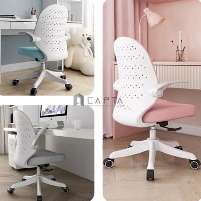 Ghế học bài ở nhà màu hồng CE1016-M Nội thất Capta Ghế xoay học sinh tiểu học trung học tay nâng hạ độ cao chân bánh xe Girls’ study chair