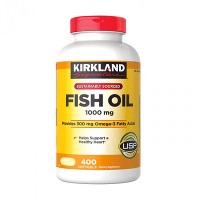 Omega 3 Mỹ Kirkland Signature Fish Oil 1000mg Hỗ trợ sức khỏe não bộ, hệ thần kinh, Tim mạch, Khớp, Bổ mắt, Làm đẹp da - OZ Slim Store