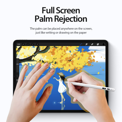 Bút cảm ứng cho Ipad 2024/ iPad Pro/ Ipad Air/ Ipad Mini/ Ipad Gen 6,7,8,9,10 Dux Dicis SP-06 Stylus Pen có màn hình_ Hàng Chính Hãng