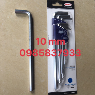 Lục giác 10 mm chữ L dài LH-10 Eight Nhật vặn ốc lục giác chất lượng cao tuổi thọ dài