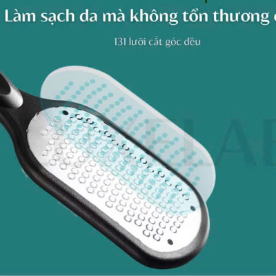 Cây Chà Gót Chân Bản To, Tẩy Da Chết 2 Mặt Bằng Thép, Kèm Hộp Đựng Tiện Lợi - HÀNG CHÍNH HÃNG MINIIN