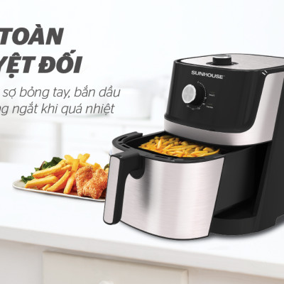 Nồi Chiên Không Dầu Sunhouse SHD4027 (6 Lít) - Hàng chính hãng