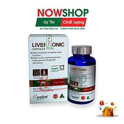 Liver Tonic 13000mg Careline hộp 60 viên cải thiện chức năng gan giúp giải độc mát gan hạ men gan