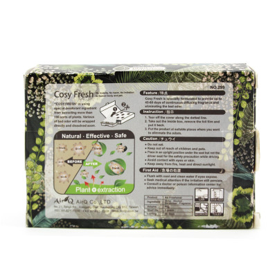 Hộp Thơm Khử Mùi Ẩm Mốc Trong Phòng, Ô Tô Hương Trà Xanh AIR-Q Cosy Fresh 160g - Nhập Khẩu Chính Hãng