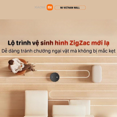 Robot Hút Bụi Lau Nhà Xiaomi Robot Vacuum E5 Black - Hàng Chính Hãng