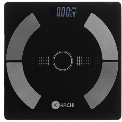 Cân điện tử bluetooth phân tích chỉ số cơ thể Kachi MK223 - Màu đen - Hàng chính hãng
