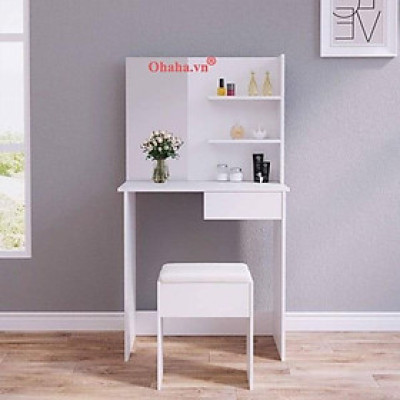 Bàn trang điểm đẹp hiện đại, bàn phấn gỗ công nghiệp cao cấp Ohaha - TĐ017 - Màu trắng