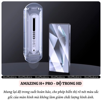 Dán kính cường lực màn hình khung tự dán cho Samsung Galaxy S25 Ultra / S25 Plus 5G hiệu Nillkin H+ Pro - Mỏng 0.2mm, Phủ Nano Olephobic, Vát cạnh 2.5D, chống vân tay - Hàng nhập khẩu