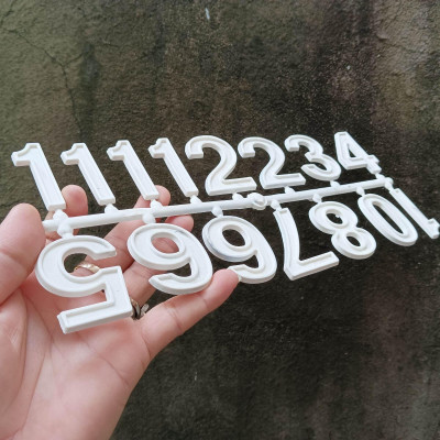 Bộ số nhựa màu trắng cỡ lớn mã số BS05