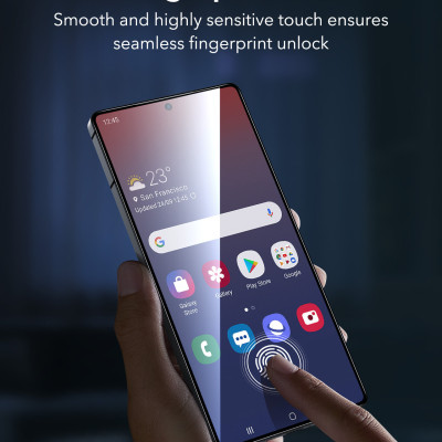 Bộ 2 Kính Cường Lực Kèm Khung Dán ESR Armorite Screen Protector (UltraFit) Cho Samsung Galaxy S25 Ultra, Nhận Vân Tay Tốt_ Hàng Chính Hãng