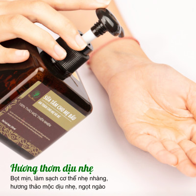 Bộ tắm và tẩy tế bào chết toàn thân Wonmom ( 1 Scrub café tẩy toàn thân + 1 Sữa tắm cho mẹ )