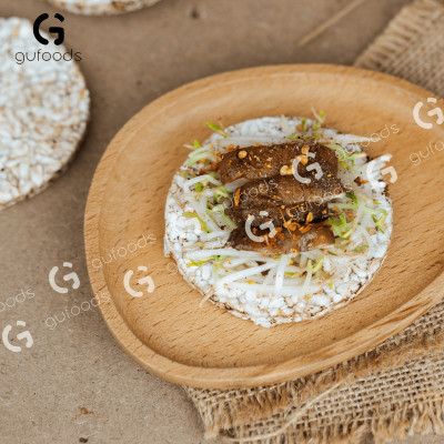 Bánh gạo lứt GUfoods (510g) - Không chiên dầu, Không đường, Từ gạo và ngũ cốc nguyên hạt, Lành mạnh, Phù hợp Eat clean, Ăn vặt healthy, Thực dưỡng, Tập gym, Thuần chay, Đa dạng hương vị