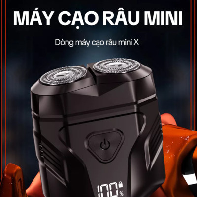 Máy cạo râu Enchen Mini X {New 2025} 15 lưỡi dao tự mài, đầu cạo 3D kháng nước toàn thân pin trâu - Hàng chính hãng