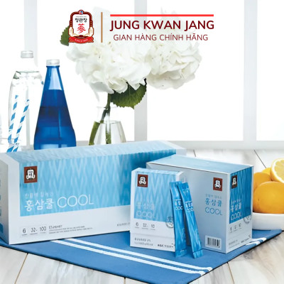 [Hộp 10 Gói] Trà Hồng Sâm Hàn Quốc Hòa Tan Tea Cool KGC Jung Kwan Jang (2g x 10 gói)