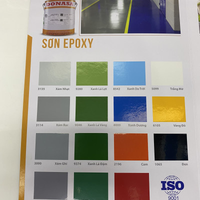 Sơn sàn bê tông Donasa /Floor coating Paint màu xanh dương DEF8000 15L