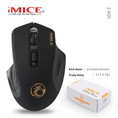Chuột gaming không dây bluetooth sạc pin HXSJ G-1800 cho game thủ chơi game chuyên nghiệp kết nối Wireless 2.4G - Hàng chính hãng